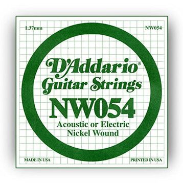 D'addario NW054 Wound Kalın Mi Akustik Tel Nikel