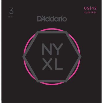D'addario NYXL0942-3P 3'lü Elektro Gitar Teli