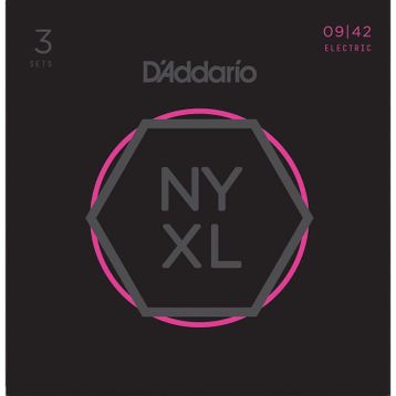 D'addario NYXL0942-3P 3'lü Elektro Gitar Teli