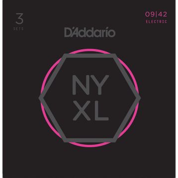 D'addario NYXL0942-3P 3'lü Elektro Gitar Teli