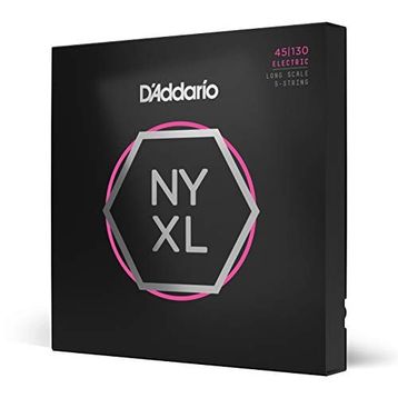 D'addario NYXL45130 Nyxl Serisi Long Scale 5 Tel Bas Gitar Tel Seti