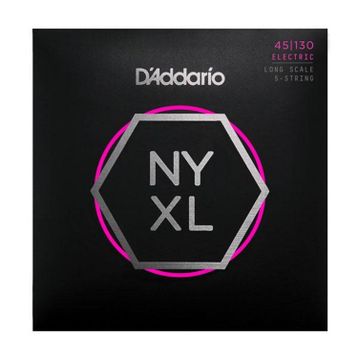D'addario NYXL45130 Nyxl Serisi Long Scale 5 Tel Bas Gitar Tel Seti