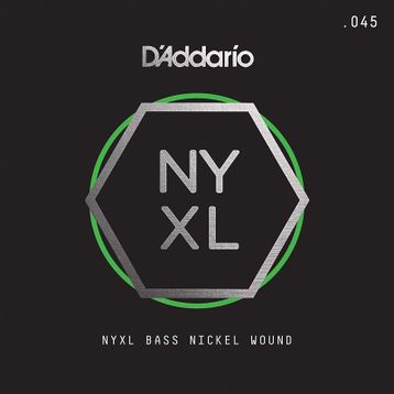 D'addario NYXLB045 045 Gauge NYXL Serisi Nikel Sarım Bas Tek Tel