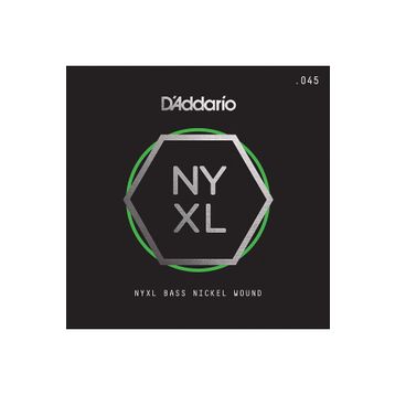 D'addario NYXLB045 045 Gauge NYXL Serisi Nikel Sarım Bas Tek Tel