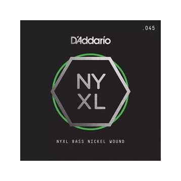 D'addario NYXLB045 045 Gauge NYXL Serisi Nikel Sarım Bas Tek Tel