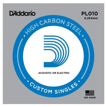 D'addario PL008 Plain Steel Elektro Tek Tel