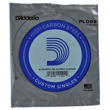 D'addario PL009 Plain Steel Elektro Tek Tel