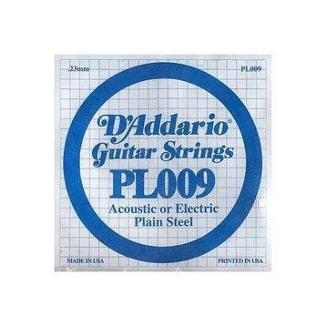 D'addario PL009 Plain Steel Elektro Tek Tel