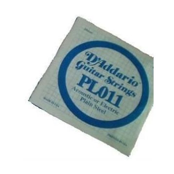D'addario PL011 Plain Steel Elektro Tek Tel