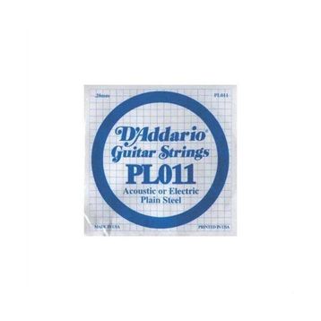 D'addario PL011 Plain Steel Elektro Tek Tel