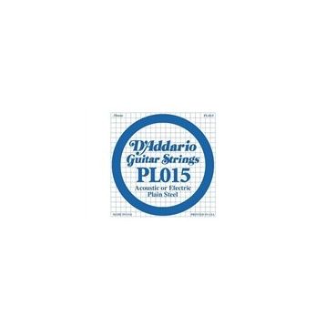D'addario PL015 Plain Steel Elektro Tek Tel