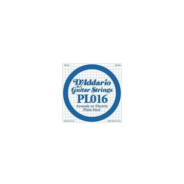 D'addario PL016 Plain Steel Elektro Tek Tel