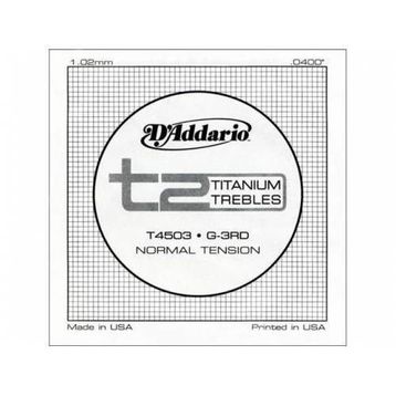 D'addario T4503 T2 Titanium 040 Normal Klasik Gitar Tek Tel
