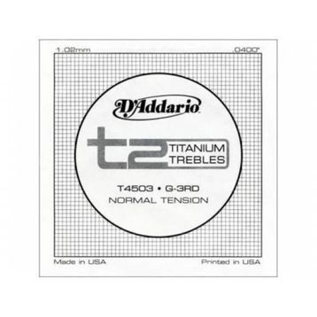 D'addario T4503 T2 Titanium 040 Normal Klasik Gitar Tek Tel
