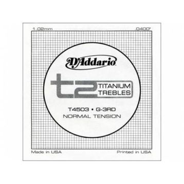 D'addario T4503 T2 Titanium 040 Normal Klasik Gitar Tek Tel