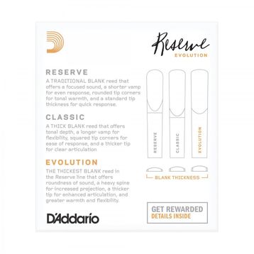 Daddario Woodwinds DCE1035 No:3.5 Reserve Evolution Sib Klarnet Kamışı