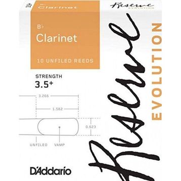 Daddario Woodwinds DCE10355 No:3.5+ Reserve Evolution Sib Klarnet Kamışı