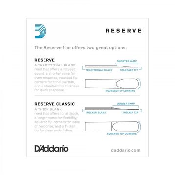 Daddario Woodwinds DCR10355 No:3.5+ Reserve Sib Klarnet Kamışı