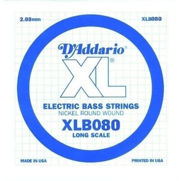D'addario XLB080 La Bass Gitar Tek Teli