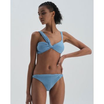 Dagi 22SW36077ST_MV Mavi 6 Cm Yüksek Bel Bikini Alt