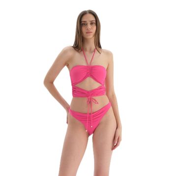 Dagi Kadın Brazilian Alt Örme Fuşya Bikini