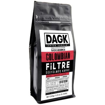 Dagk Colombian 250 gr Öğütülmüş Filtre Kahve