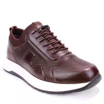 Dagoster DMA08-1061 Ortopedik Slip On Kahve Hakiki Deri Erkek Günlük Ayakkabı