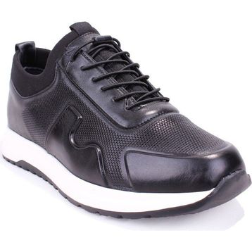Dagoster DMA08-1061 Ortopedik Slip On Siyah Hakiki Deri Erkek Günlük Ayakkabı
