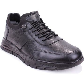 Dagoster DMA08-1080 Ortopedik Slip On Siyah Hakiki Deri Erkek Günlük Ayakkabı