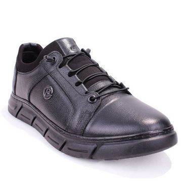 Dagoster DMA08-610 Ortopedik Slip On Siyah Hakiki Deri Erkek Günlük Ayakkabı
