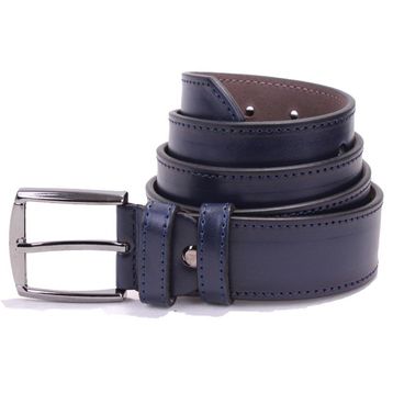 Dagoster DMK26-354 Lacivert Suni Deri Erkek Kemer