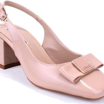 Dagoster DZA07-108525516 Bej Rugan Klasik Kadın Topuklu Ayakkabı