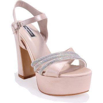 Dagoster DZA07-337351 Ten Saten Platform Kadın Topuklu Ayakkabı
