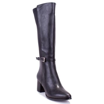 Dagoster DZA07-928730 Siyah Kadın Topuklu Çizme