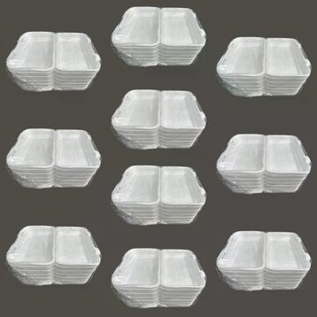 Dagyuce 36D 23.5x15 cm 10x20 Adet Tek Kullanımlık Köpük İskender Kapaklı Kase Kutu