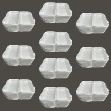 Dagyuce 36D 23.5x15 cm 10x20 Adet Tek Kullanımlık Köpük İskender Kapaklı Kase Kutu