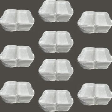 Dagyuce 36D 23.5x15 cm 10x20 Adet Tek Kullanımlık Köpük İskender Kapaklı Kase Kutu