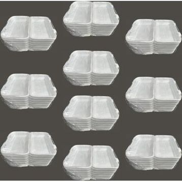 Dagyuce 36D 23.5x15 cm 10x20 Adet Tek Kullanımlık Köpük İskender Kapaklı Kase Kutu