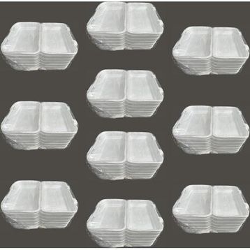 Dagyuce 36D 23.5x15 cm 10x20 Adet Tek Kullanımlık Köpük İskender Kapaklı Kase Kutu