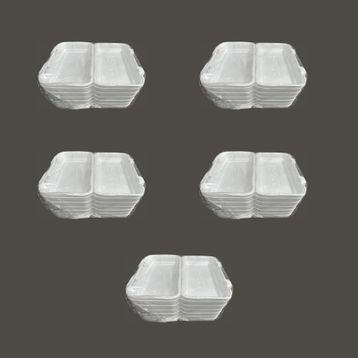 Dagyuce 36D 23.5x15 cm 5x20 Adet Tek Kullanımlık Köpük İskender Kapaklı Kase Kutu