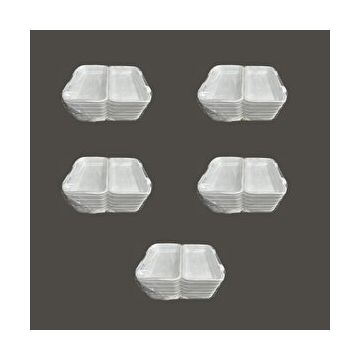 Dagyuce 36D 23.5x15 cm 5x20 Adet Tek Kullanımlık Köpük İskender Kapaklı Kase Kutu