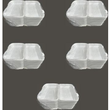 Dagyuce 36D 23.5x15 cm 5x20 Adet Tek Kullanımlık Köpük İskender Kapaklı Kase Kutu