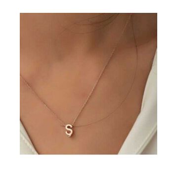 Daha Yok Mu 925 Ayar Gümüş Rose 3 Boyutlu Ş Harf Kadın Gümüş Kolye