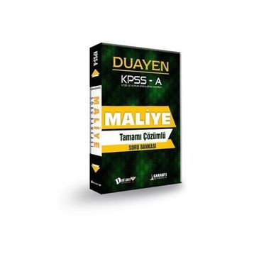Dahi Adam Kpss A Grubu Maliye Duayen Soru Bankası - Kolektif