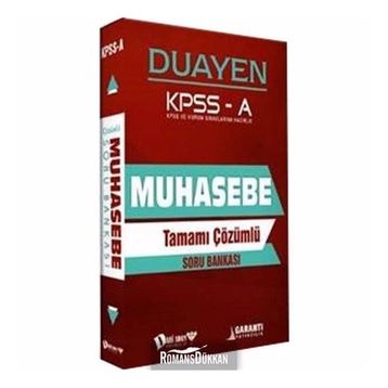 Dahi Adam Kpss A Grubu Muhasebe Duayen Soru Bankası - Kolektif