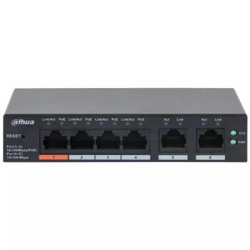 Dahua CS4006 6 Port Yönetilebilir PoE Switch