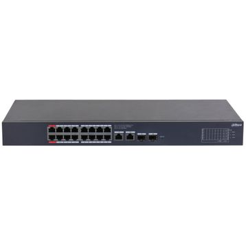 Dahua CS4220-16GT-240 16 Port Gigabit PoE 2 Port Gigabit Uplink 2 Port SFP 240 W Cloud Yönetilebilir Switch