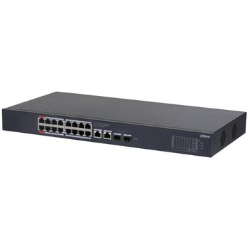 Dahua CS4220-16GT-240 16 Port Gigabit PoE 2 Port Gigabit Uplink 2 Port SFP 240 W Cloud Yönetilebilir Switch