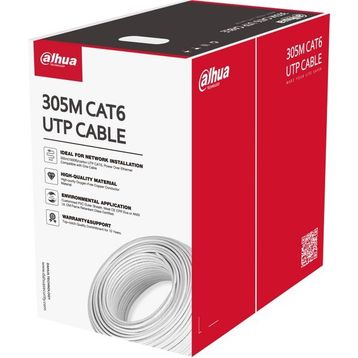 Dahua PFM920I-6UN-C Beyaz UTP CAT6 Uzun Mesafeli İletim 305 mt Kablo