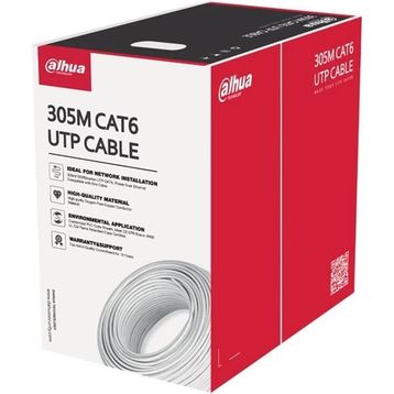 Dahua PFM920I-6UN-C Beyaz UTP CAT6 Uzun Mesafeli İletim 305 mt Kablo